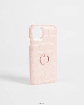 New Zealand Ted Baker 628X202121 Women | Ted Baker Claryy Imitation Croc iPhone 11 Clip Case Pale Pink